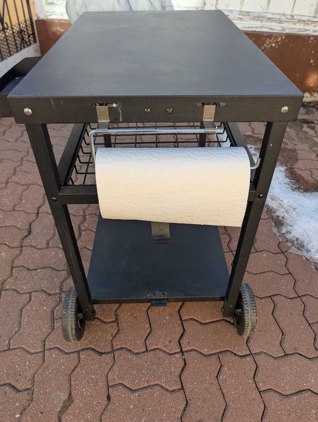 Pizzello Metal Outdoor Prep Table with Wheels
