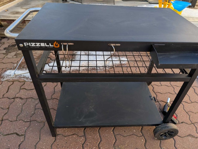 Pizzello Metal Outdoor Prep Table with Wheels - photo 3