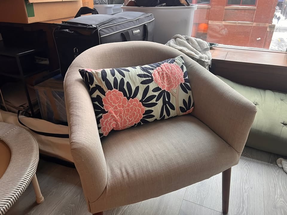Girly floral lumbar decorative accent throw pillow pink navy lig - photo 2