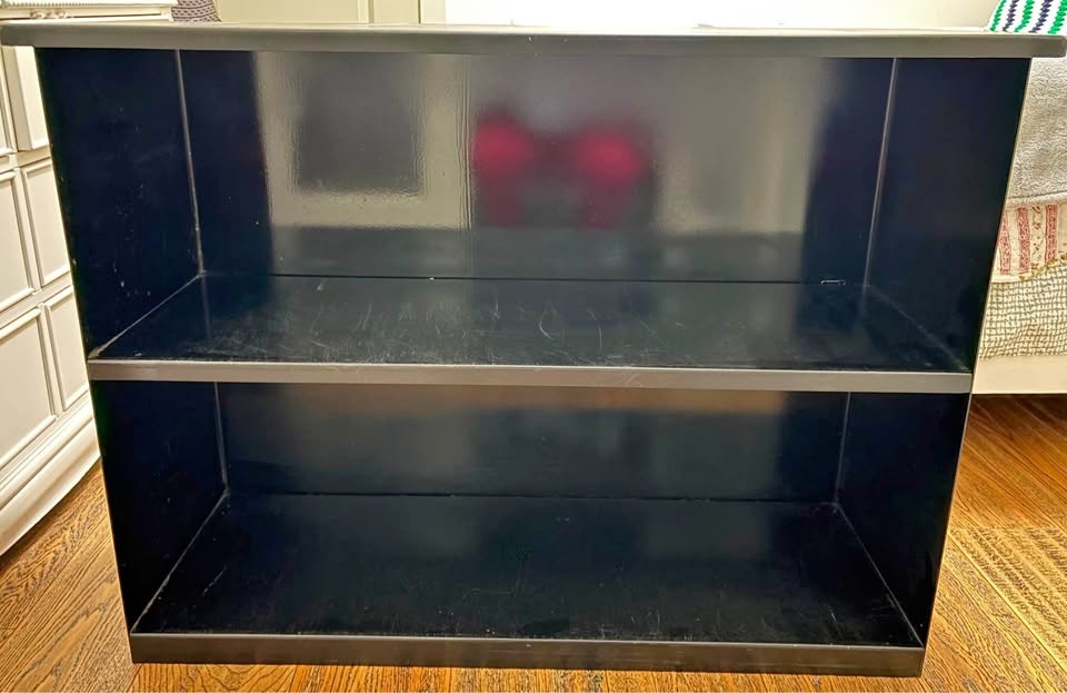 Black Metal Storage Shelf / Console Unit – Modern & Heavy-Duty
