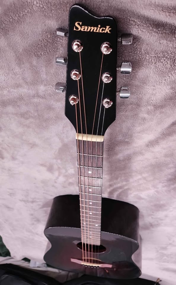 Samick Acoustic Guitar with Case and Accessories - photo 3