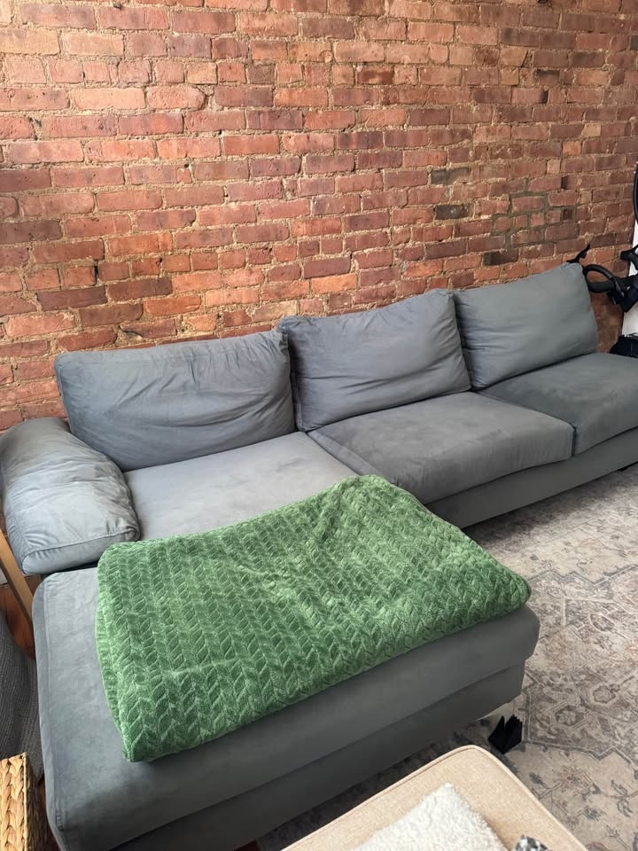 Gray Sectional Sofa w/ Left Chaise - photo 2