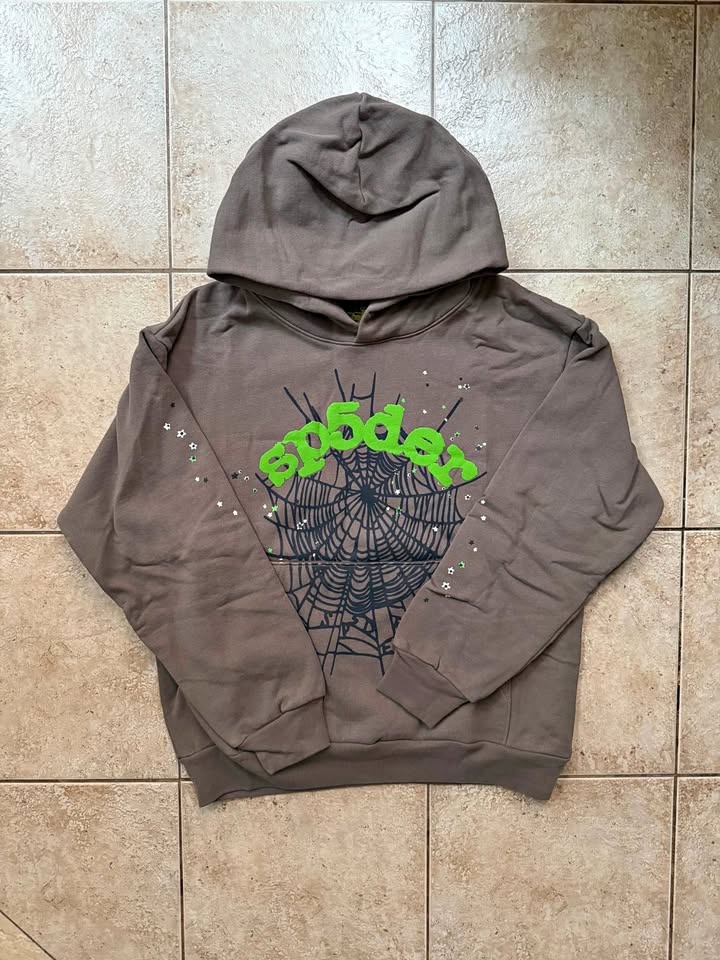 Sp5der Wait Web Hoodie Slate Grey