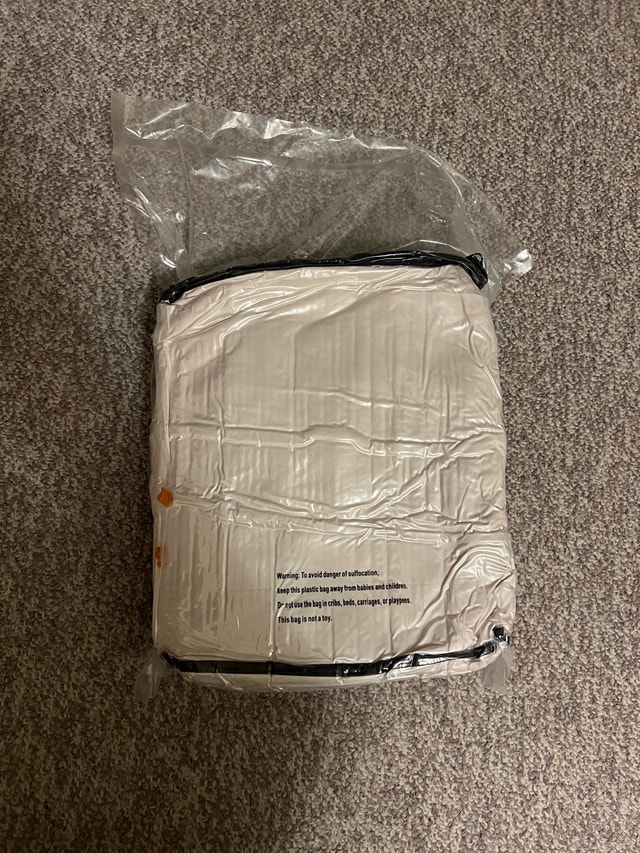 BRAND NEW Beige velvet recliner couch cover (3 seat) - photo 3