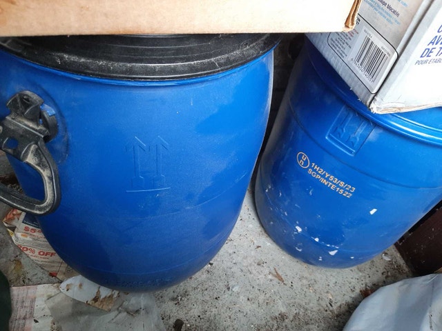 plastic bottles almost new