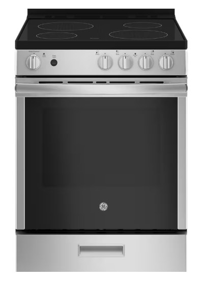 GE 24-inch Electric Flat Top Stove - New - Stainless Steel