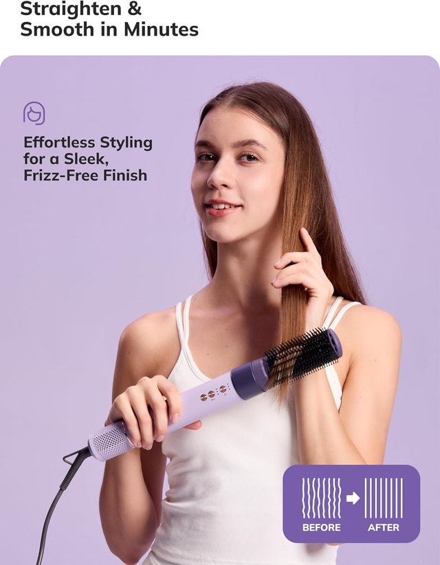 Funflow 6-in-1 Hair Styler & Ionic Dryer Brush + Auto Curl - photo 4