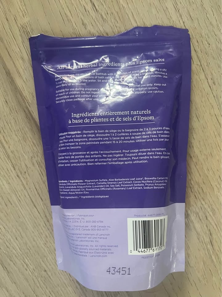 Epsom Salt Pack + FREE Sitz Bath (Postpartum Recovery) - photo 2