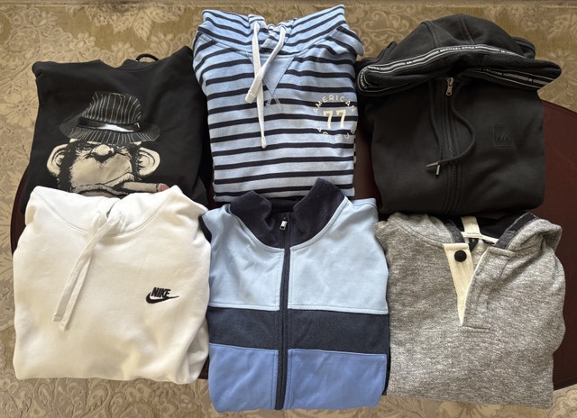 Men's Tops: Hoodies, Sweaters, Button-downs (S-XL)