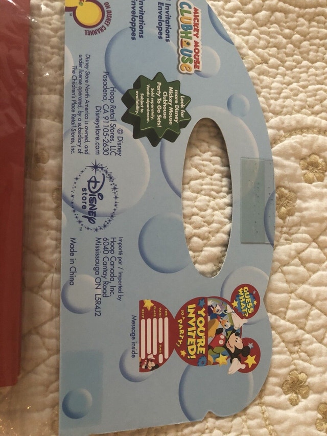 Mickey Mouse invitations - photo 2
