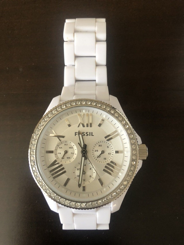 Fossil Cecile White Resin Watch with Crystals - photo 3