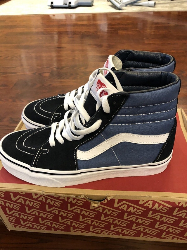 NEW Vans SK8-Hi Navy - size 6 men/7.5 women - photo 2