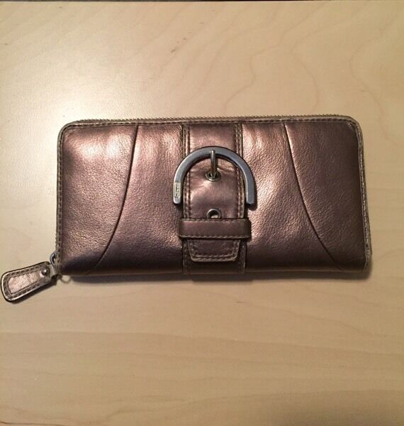 Coach zip-around wallet