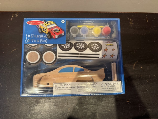 Melissa and Doug Paint Wooden Race Car