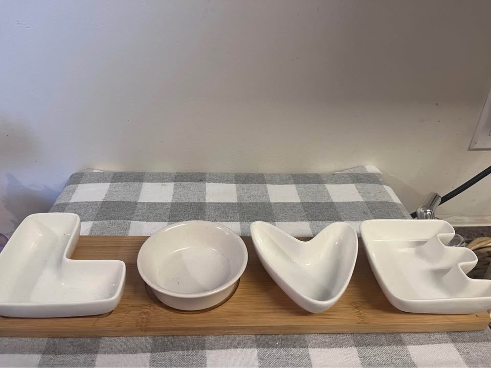 Valentine’s Day Jar and Platter Set - Home Decor - photo 2