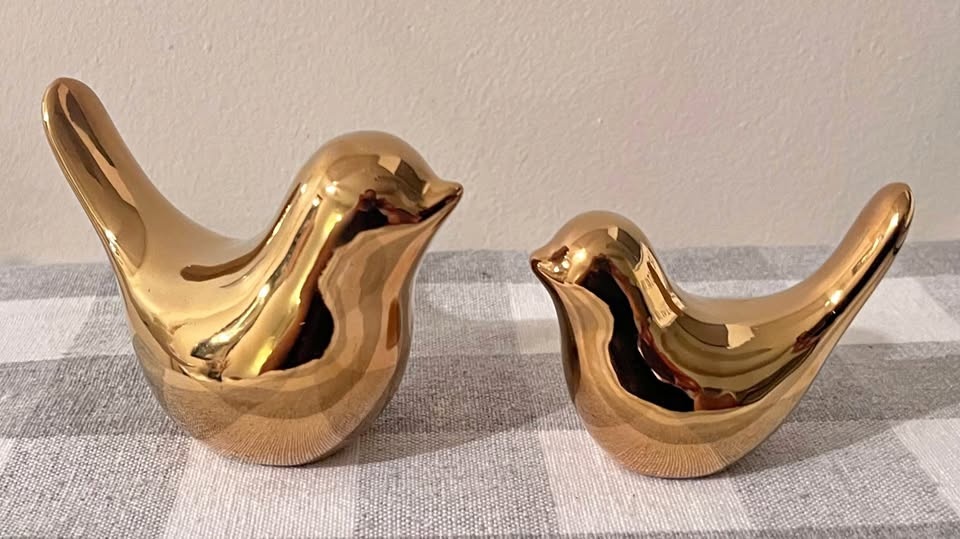 Home decor - Bird statue Gold Modern style Figurine Decorative