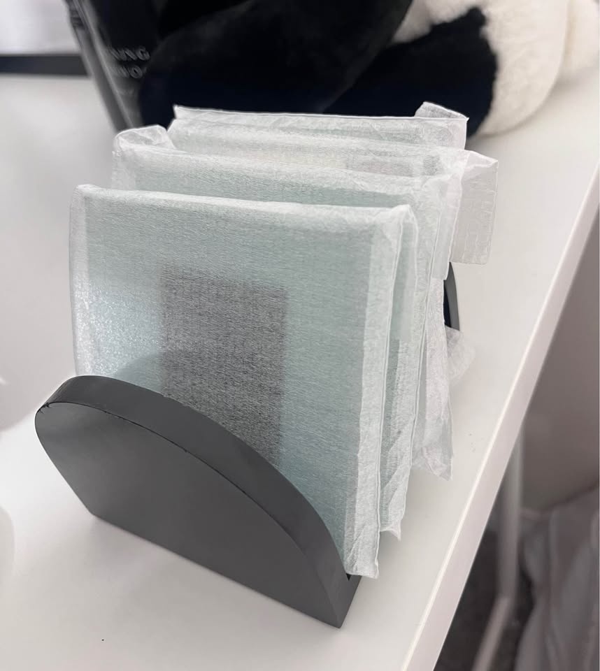 Brand New Homewares Set of 4 Glass Photo Frame Coasters Plus Woo - photo 3