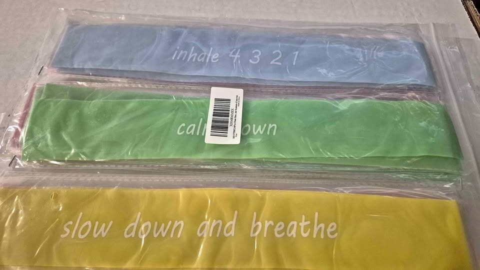 HEYTIMI 24Pcs Calming Colorful Chair Bands New