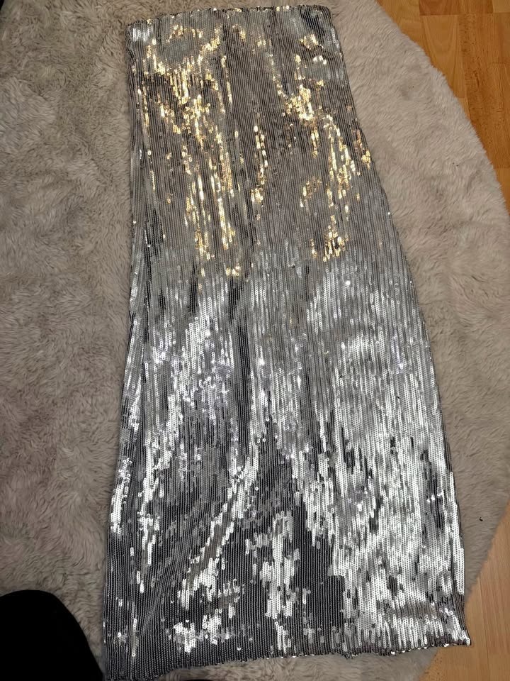 Silver Sparkly Oak & Fort Maxi Skirt