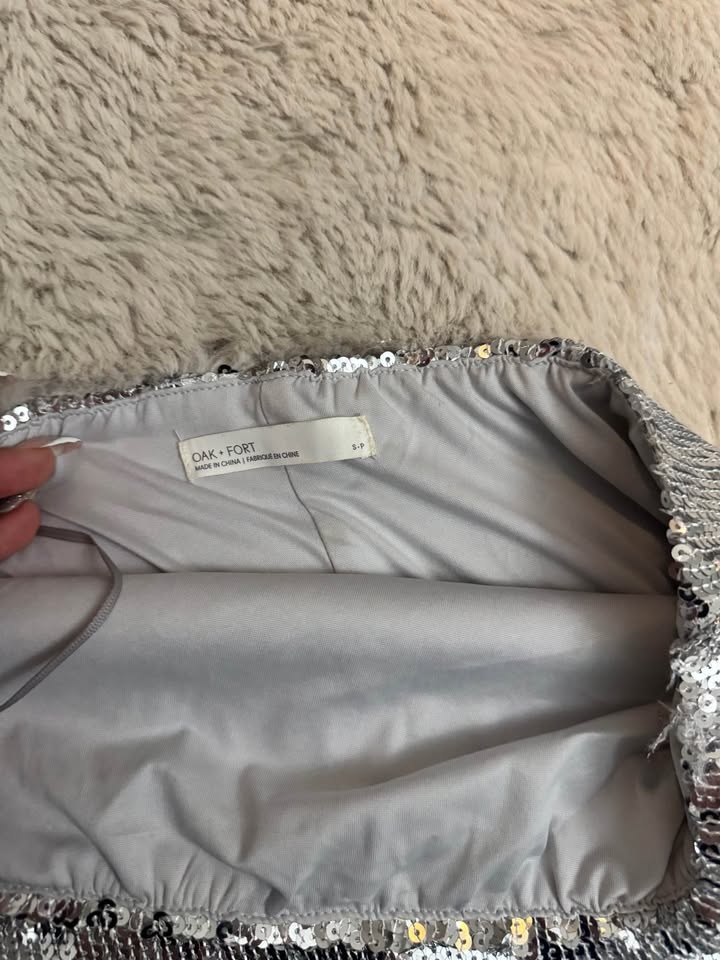 Silver Sparkly Oak & Fort Maxi Skirt - photo 3