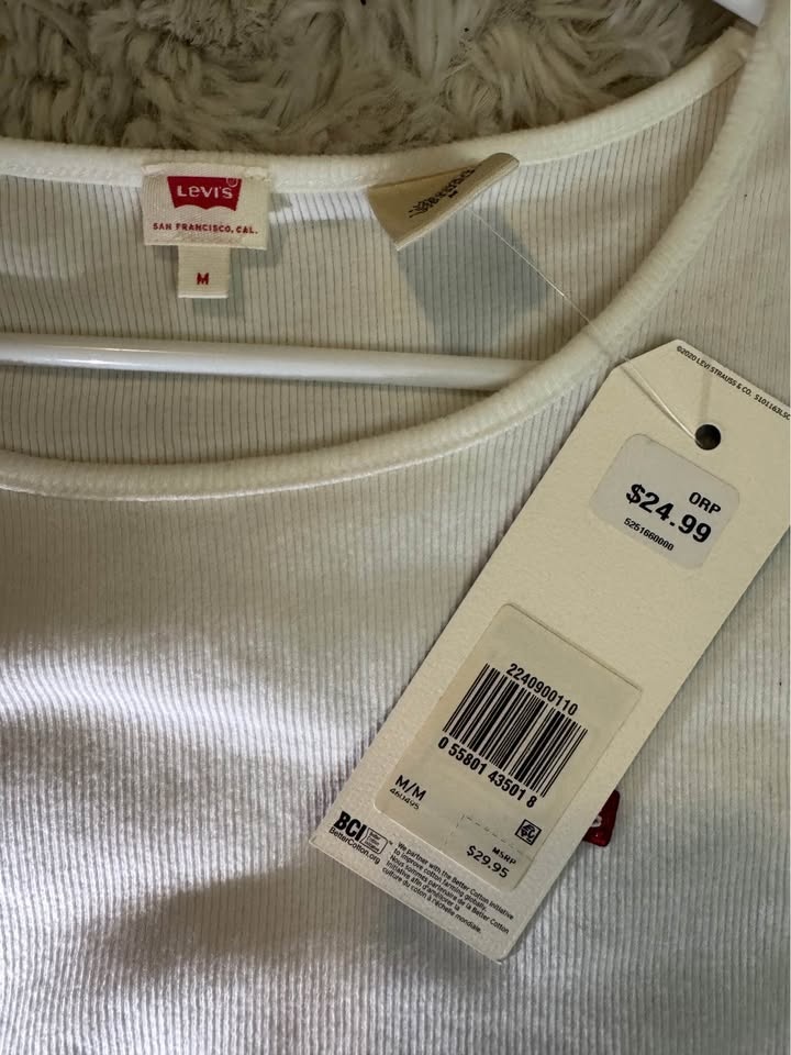 White Levi's Top Long Sleeve - photo 2