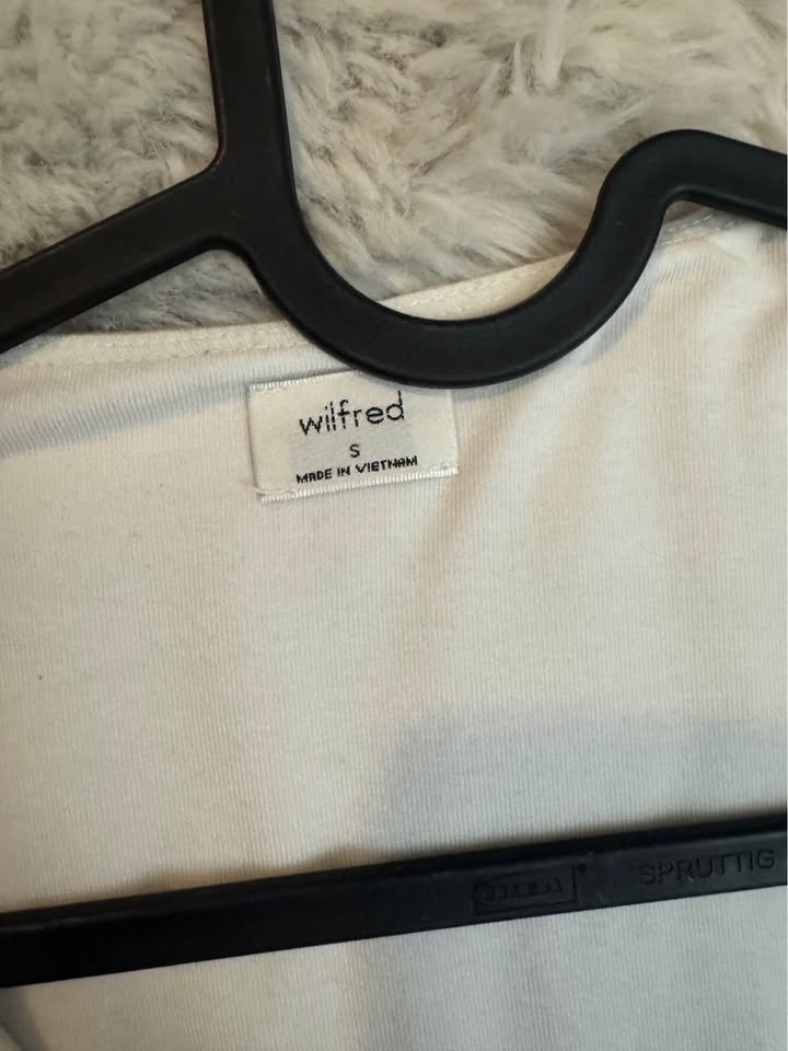 Aritzia Wilfred White Short Sleeve Top - photo 2