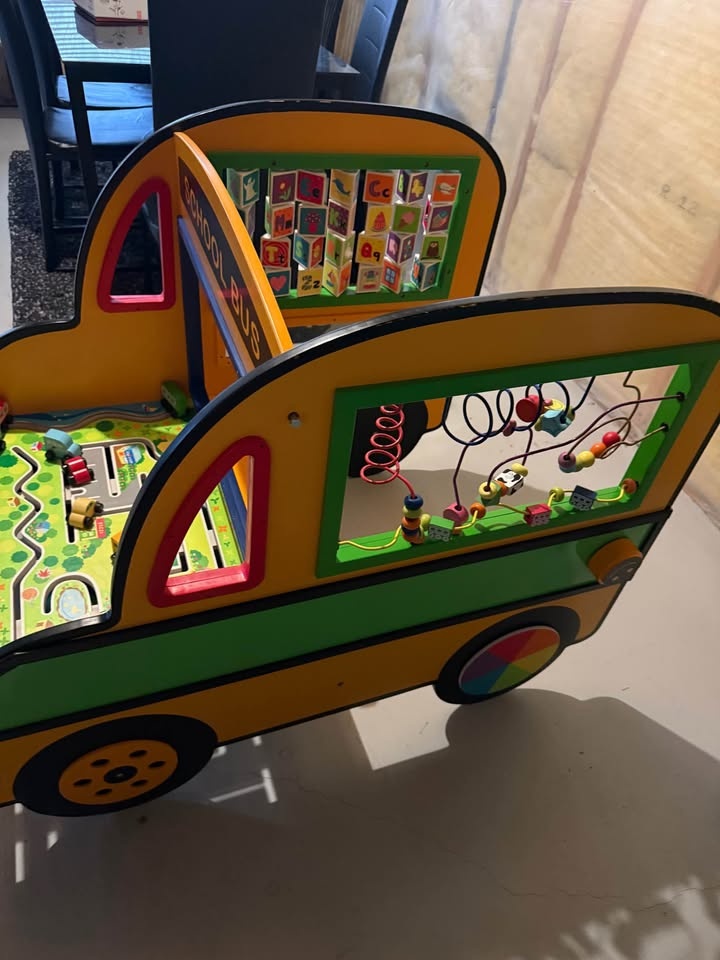 Kids School Bus Activity Play Table - photo 5