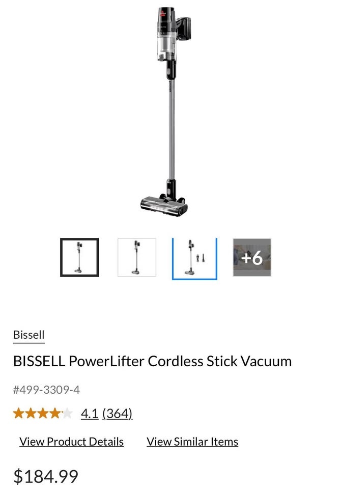 BISSELL PowerLifter Cordless Stick Vacuum (Open Box) - photo 2
