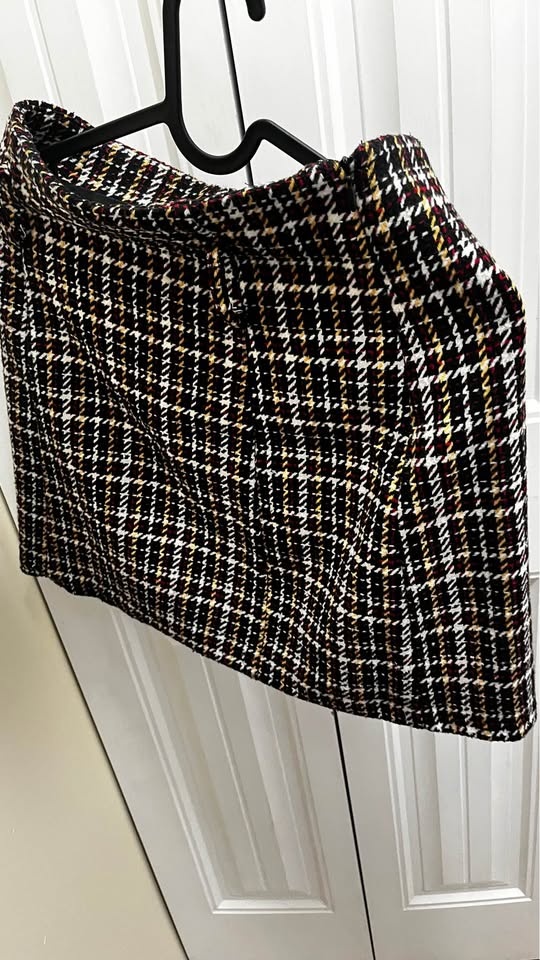 Forever 21 Mini Skirt Cotton Tweed Size S New Condition - photo 3