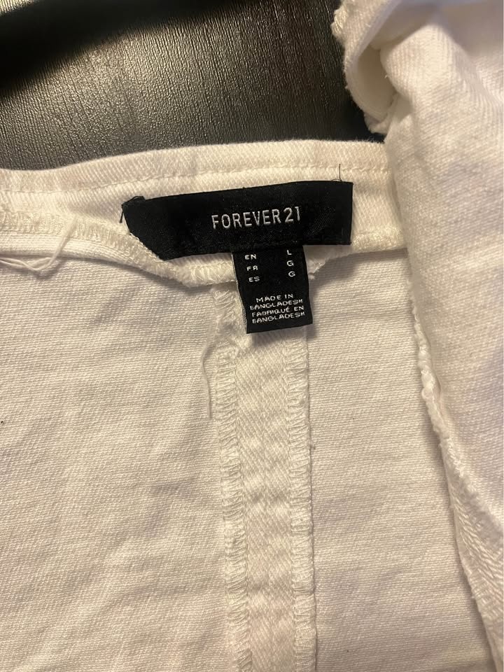 Forever 21 White Bustier Top - Size L - photo 3