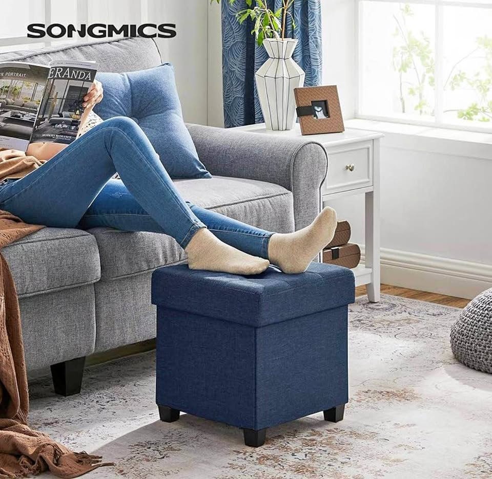 NEW SONGMICS Storage Ottoman