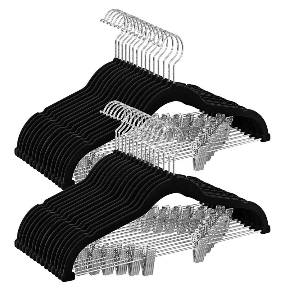 SONGMICS Velvet Pants Hangers - 30 Pack | Heavy-Duty | Non-Slip