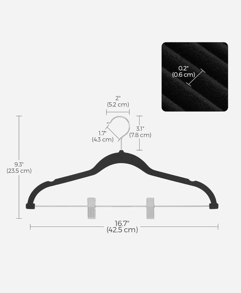 SONGMICS Velvet Pants Hangers - 30 Pack | Heavy-Duty | Non-Slip - photo 2
