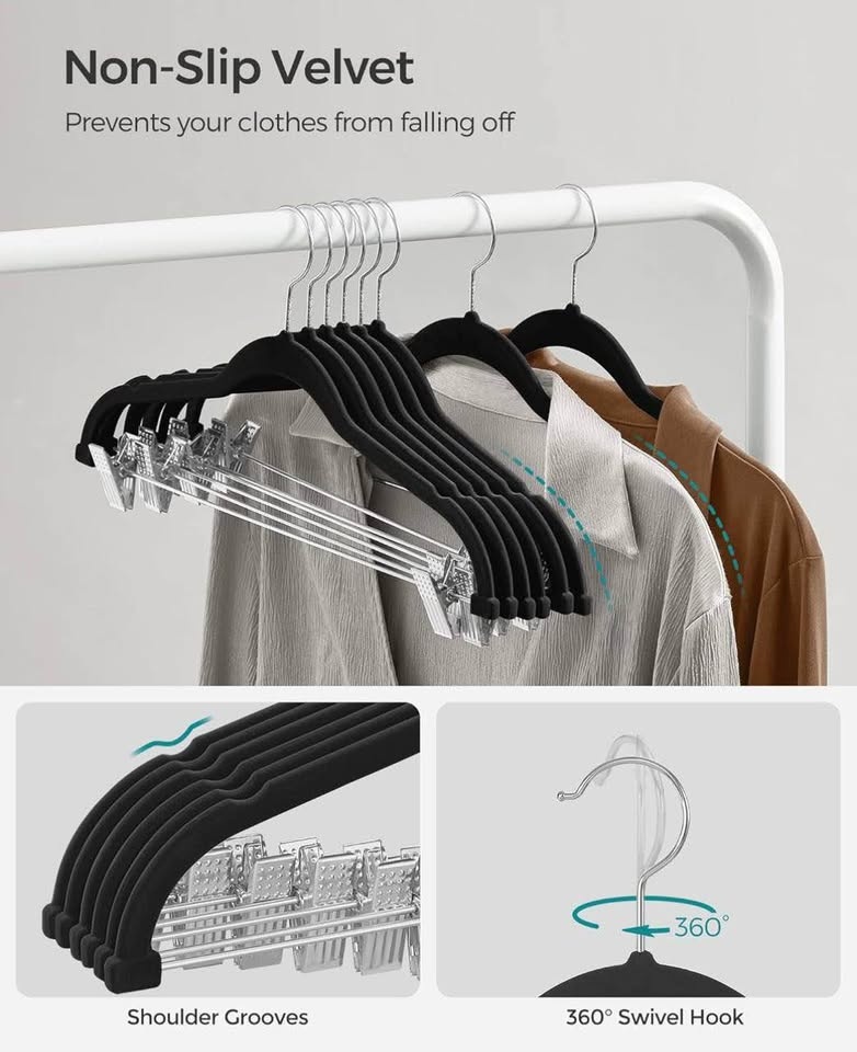 SONGMICS Velvet Pants Hangers - 30 Pack | Heavy-Duty | Non-Slip - photo 3