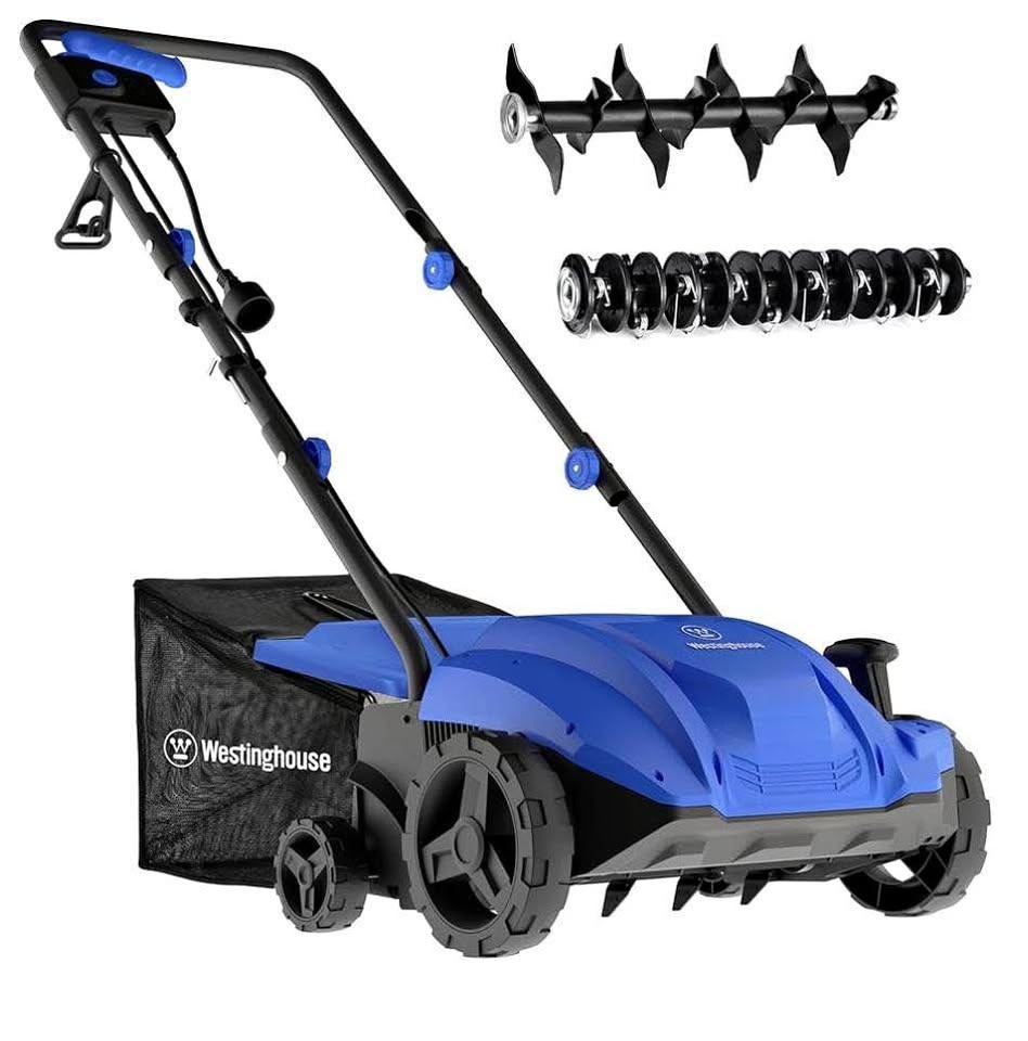 Westinghouse 13” 12 Amp 2-in-1 Electric Dethatcher & Scarifier -