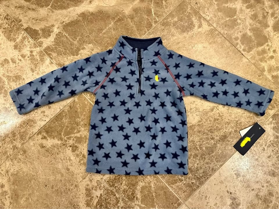 New With Tags 1/4 Zip Fleece Sweater 24 Months