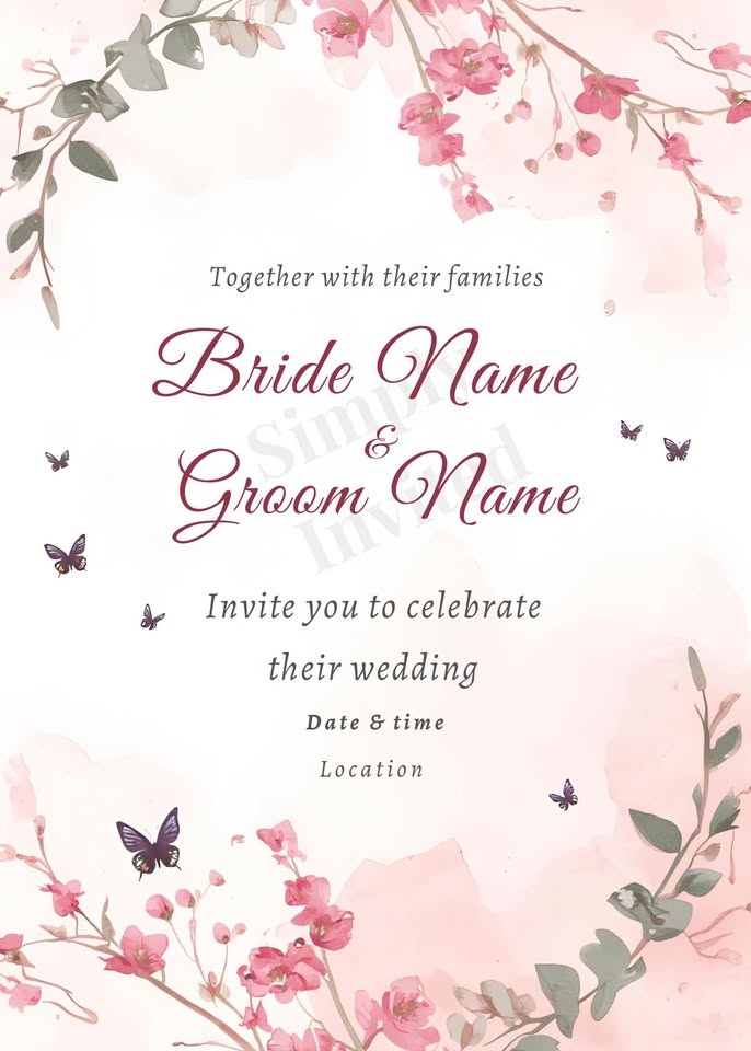 Custom Wedding Invitations & Stationery Suites (Digital) - photo 2