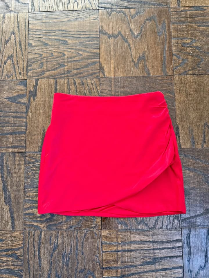 Zara Satin Effect Mini Skirt - XS