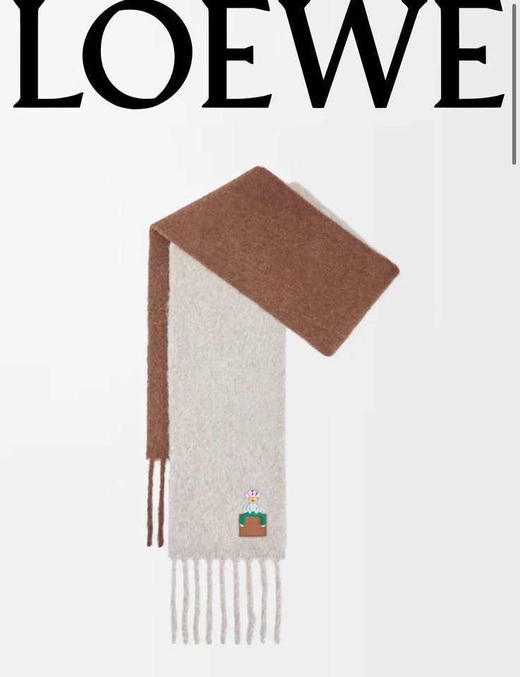 Loewe Alpaca Two Tone Scarf