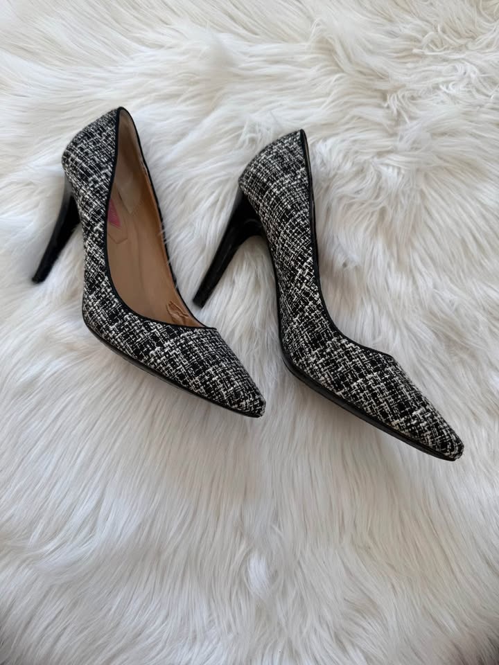 Isaac Mizrahi black and white tweed pumps 6.5 - photo 3