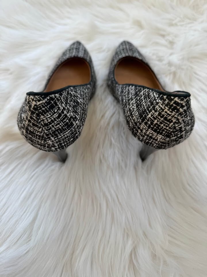 Isaac Mizrahi black and white tweed pumps 6.5 - photo 4