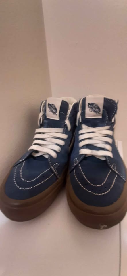 Vans Sk8-Hi Blue Navy White Men's Shoes🏆