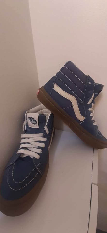 Vans Sk8-Hi Blue Navy White Men's Shoes🏆 - photo 2
