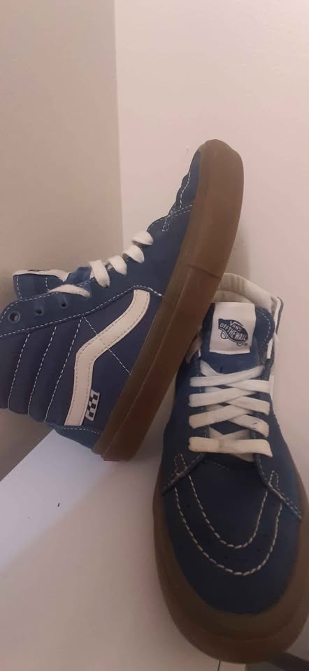 Vans Sk8-Hi Blue Navy White Men's Shoes🏆 - photo 3