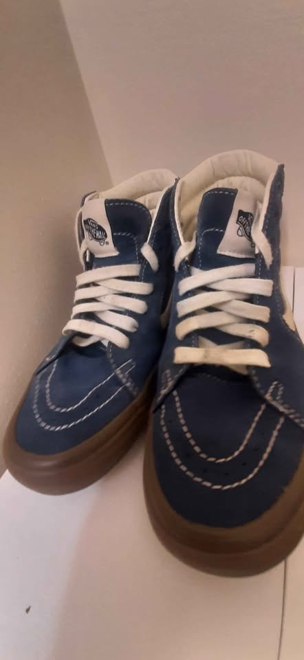 Vans Sk8-Hi Blue Navy White Men's Shoes🏆 - photo 4