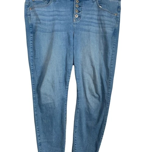 Torrid High-Rise Bombshell Skinny Distressed 5 Button Fly Sz 18S - photo 2