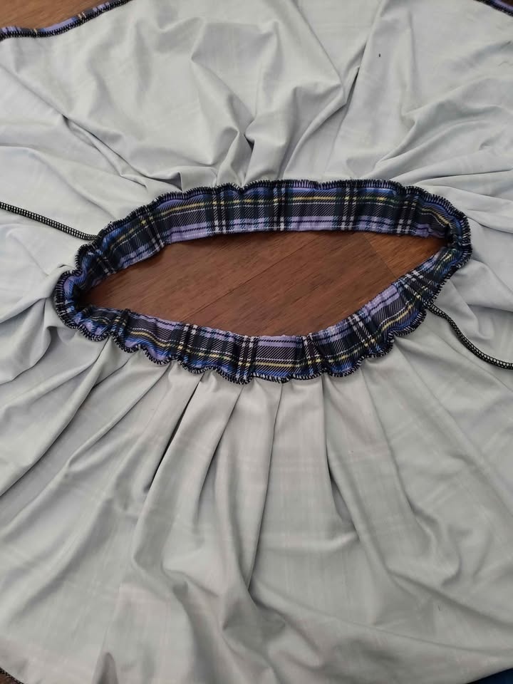 Cosplay Purple Plaid Micro Skirt - Size XS - photo 3