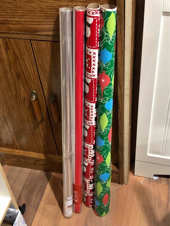 4 Rolls Wrapping Paper - New & Used