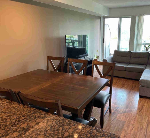 Wooden dining table
