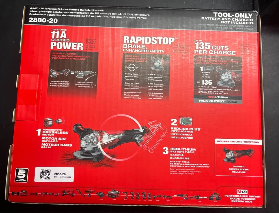 Milwaukee M18 Fuel Grinder - photo 3